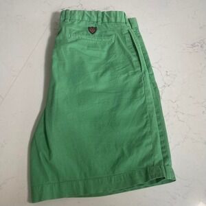 Polo Golf Ralph Lauren Green Cotton Stretch Chino Shorts Men's Size 38
